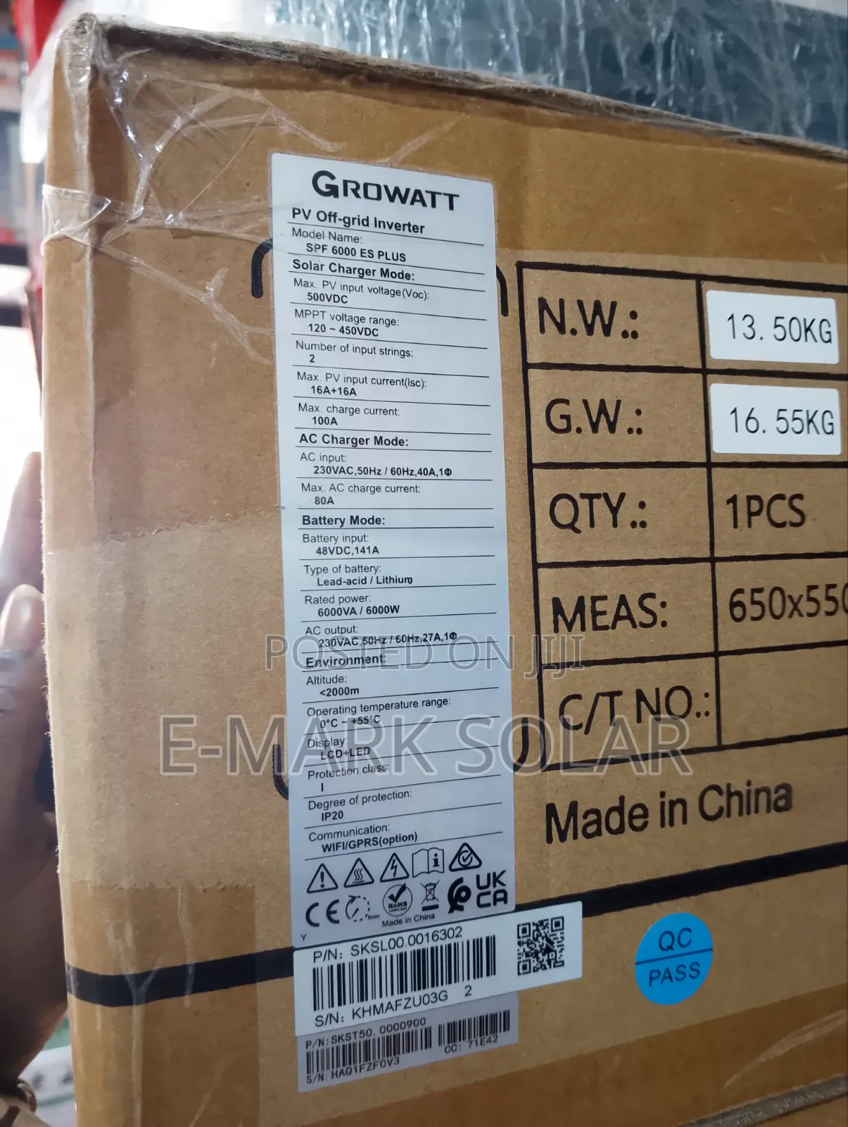6kva Capacity Growatts 48v Hybrid Inverter , Load
48v B