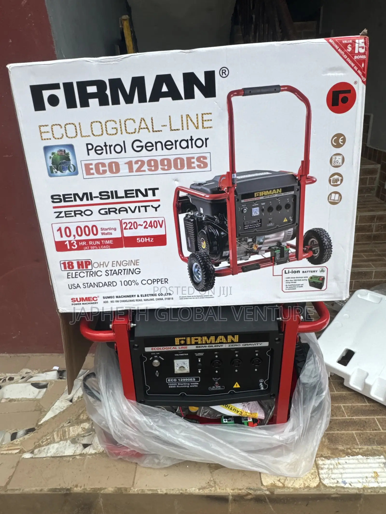 Firman Eco 12990es Key Start Generator – 100% Copper