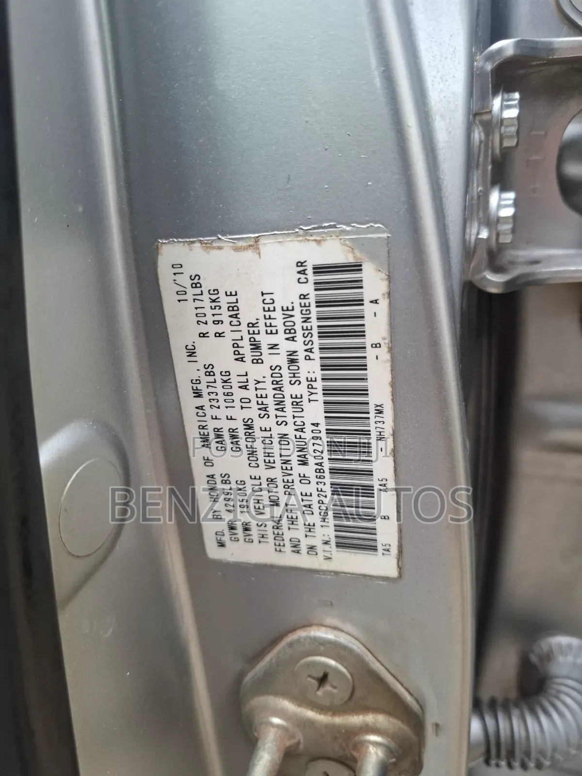Honda Accord Sedan EX 2011 Silver