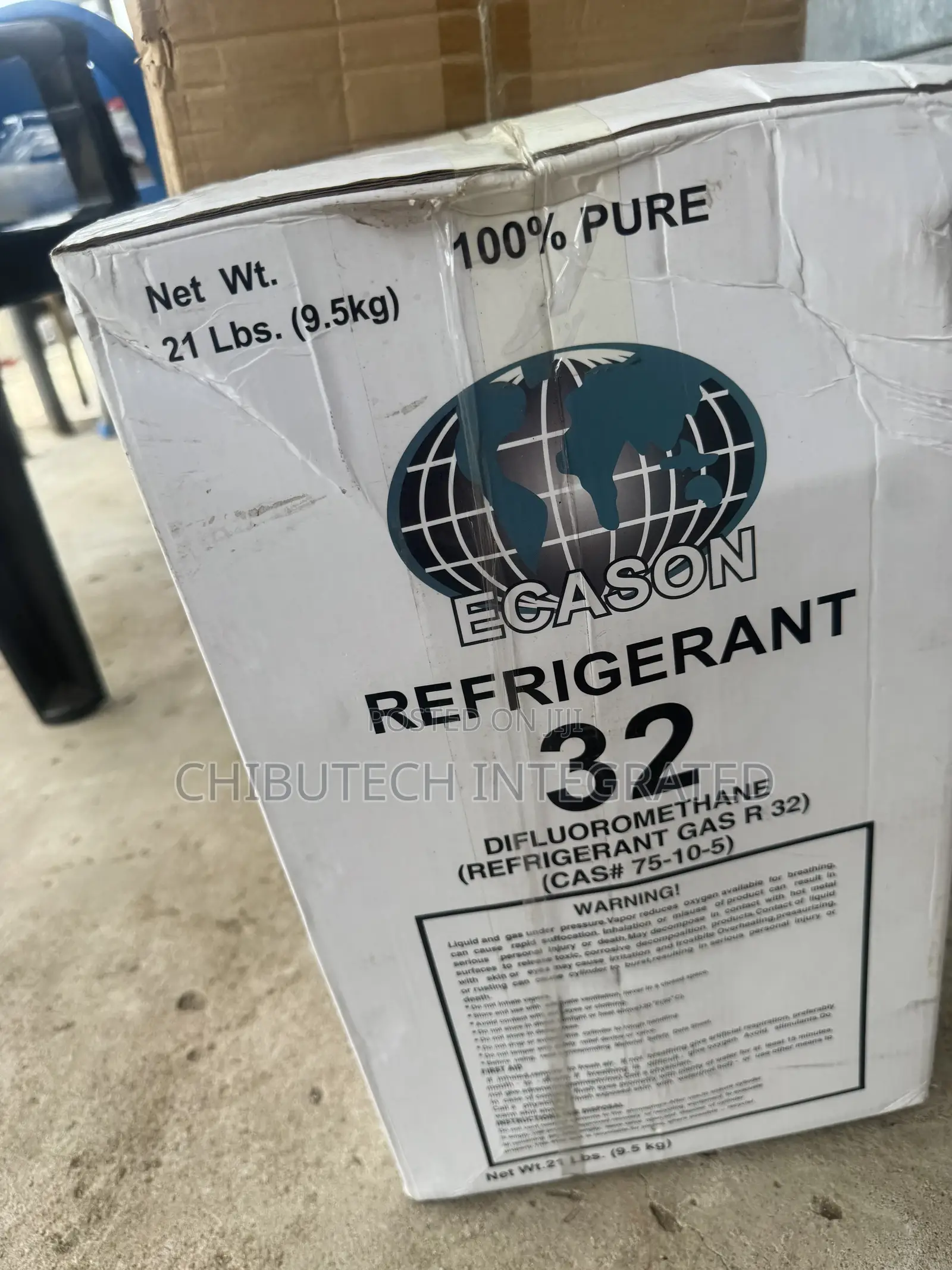 21 Lb (9.5 Kg) Cylinder Of Ecason Brand R-32 Refrigerant Gas