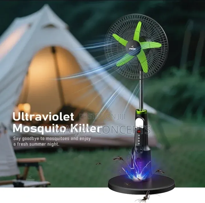 Iwin 18" Solar Rechargeable Fan With Mosquito Killer-●Solar Panel