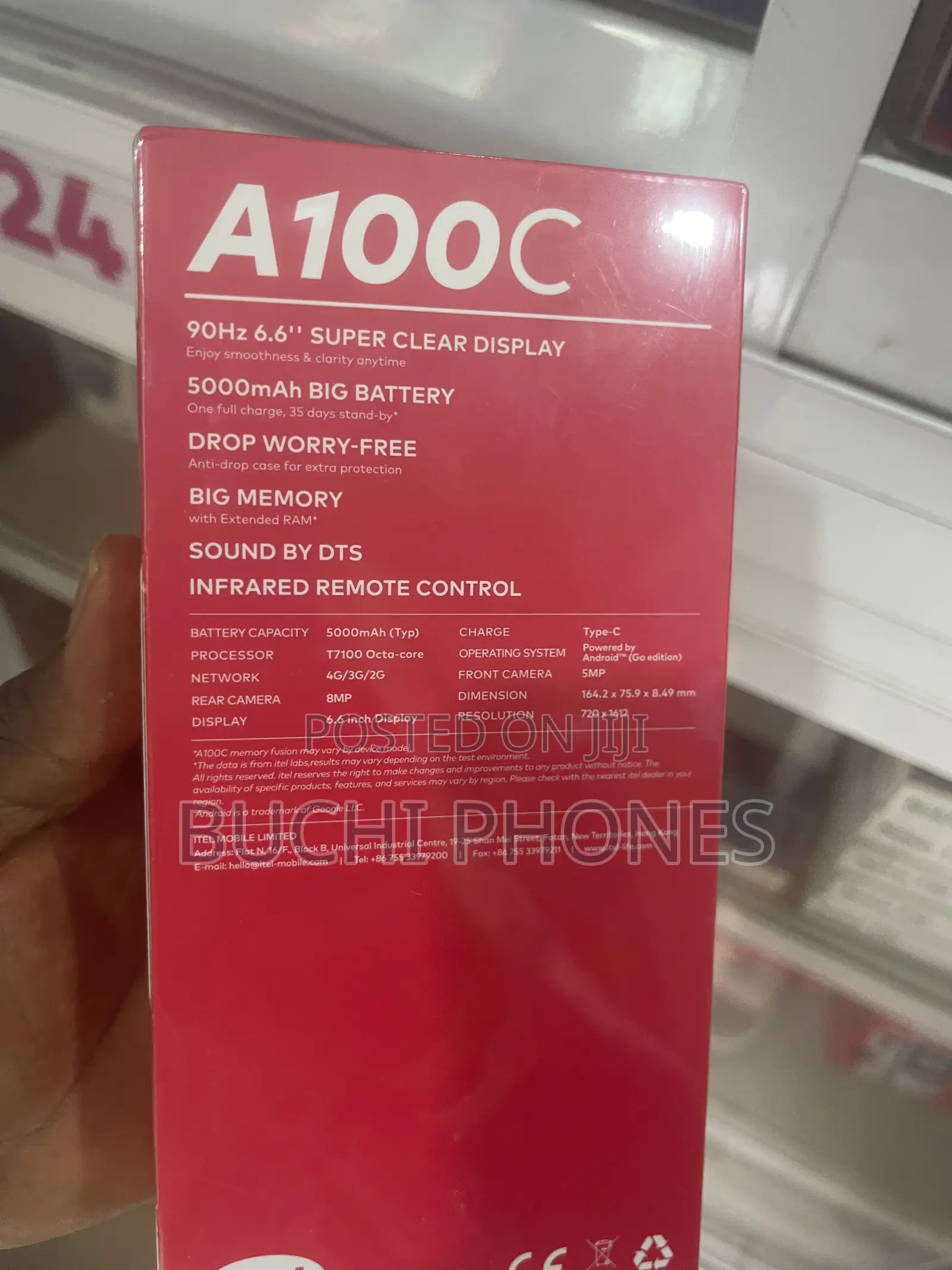 New Itel A100C 64 GB Black