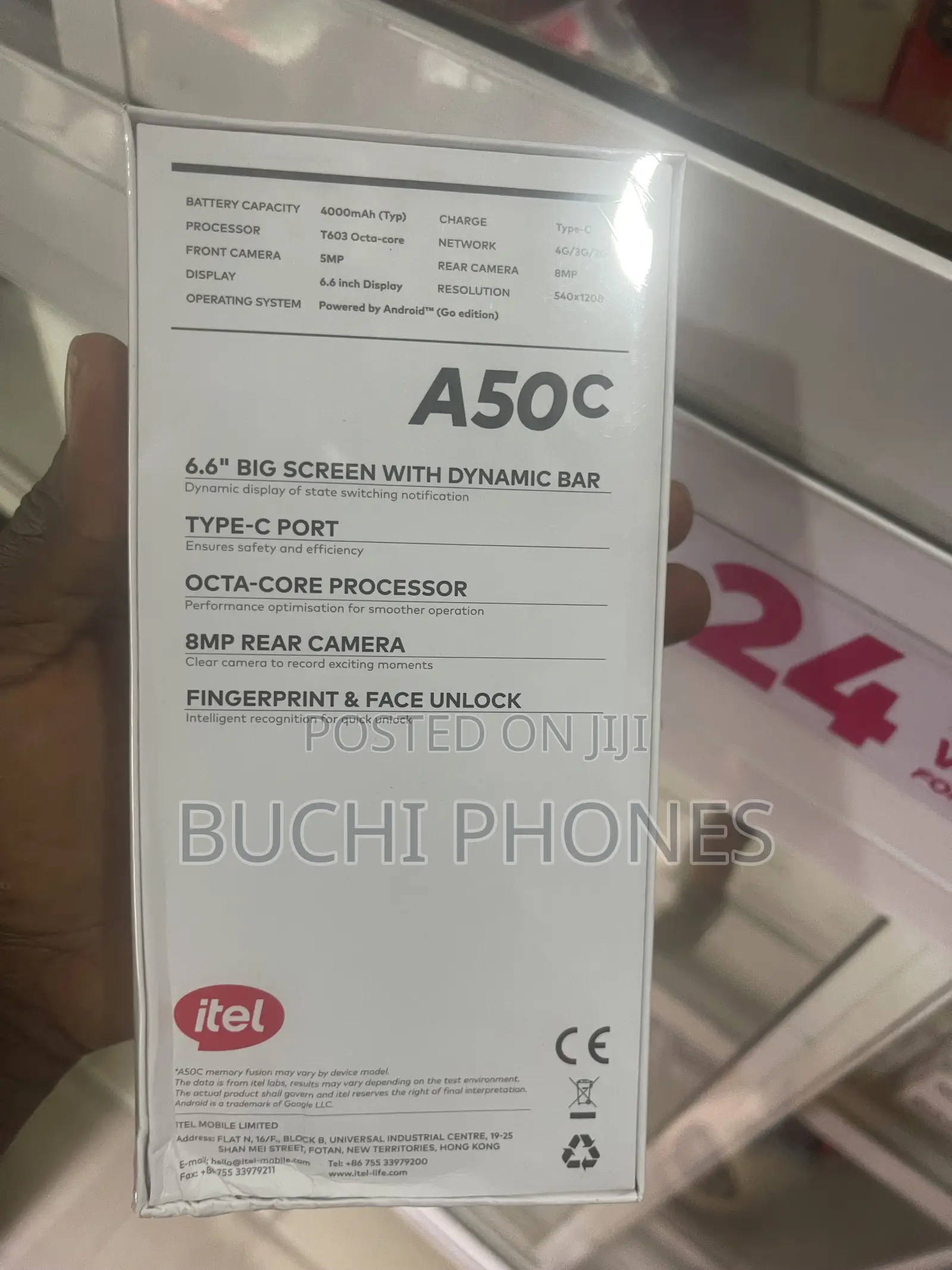 New Itel A50C 32 GB Black