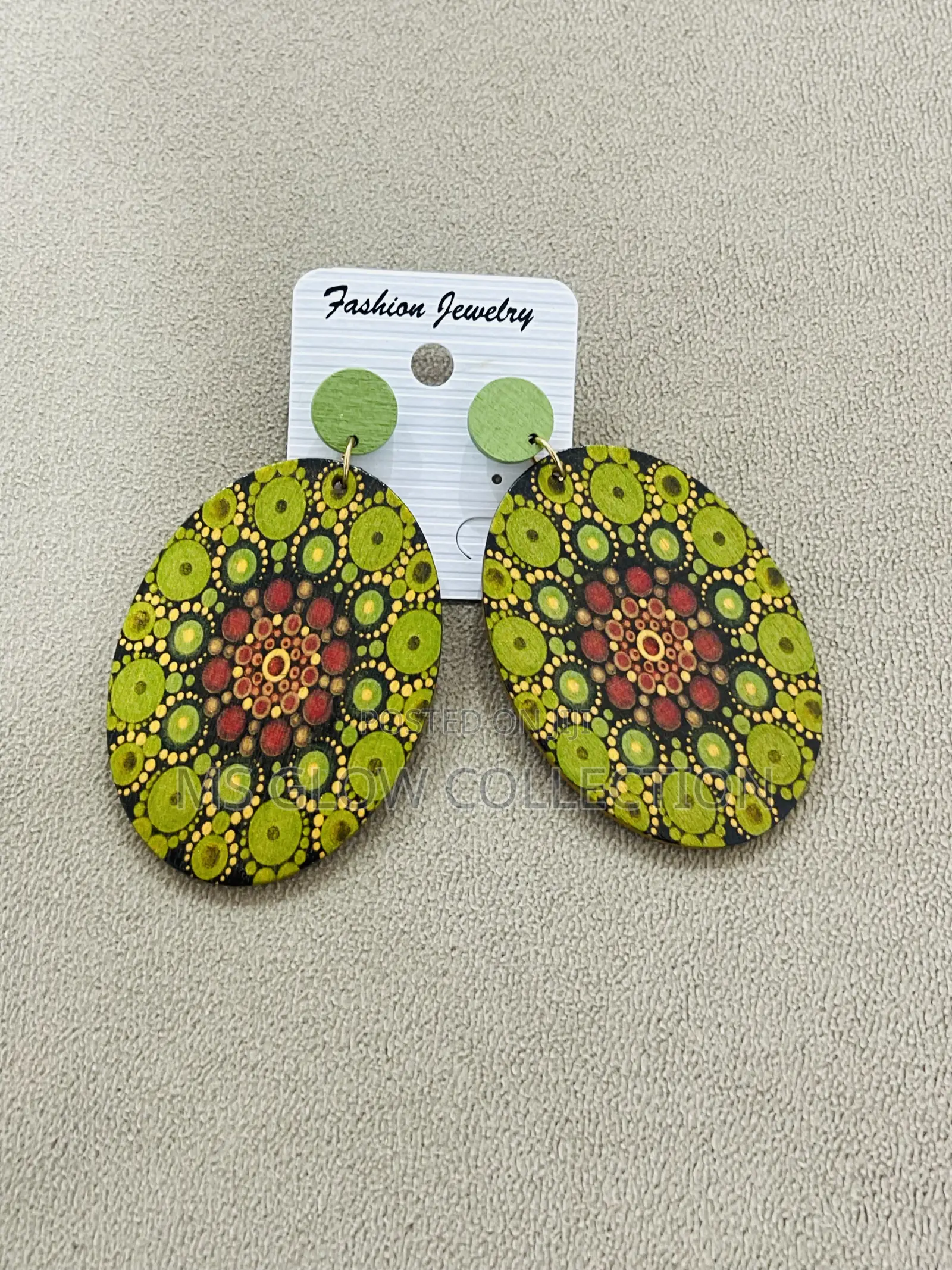 Africa Wooden Earring