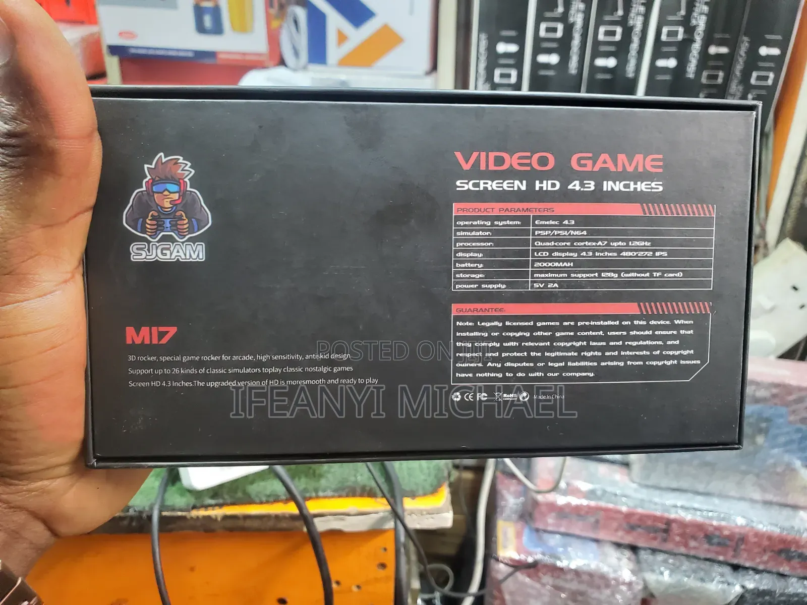 M17 Retro Handheld Game Console Built-in 20000 Games