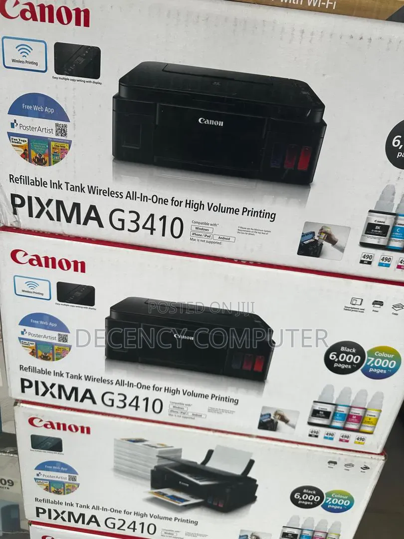 Canon Pixma G3410 Wireless All-in-One Multifunction Inkjet Printer