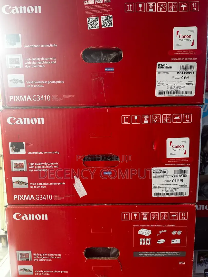 Canon Pixma G3410 Wireless All-in-One Multifunction Inkjet Printer