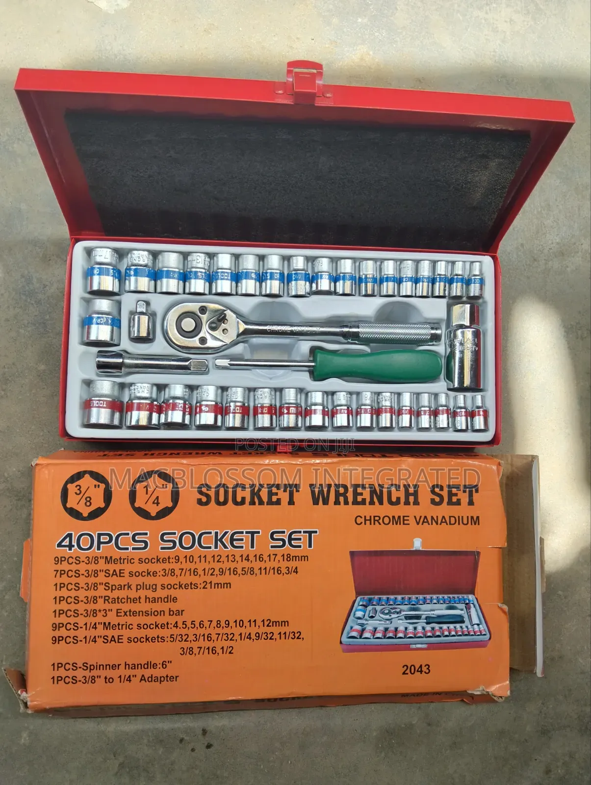 Set of 40pes 3/8 Socket Wrench