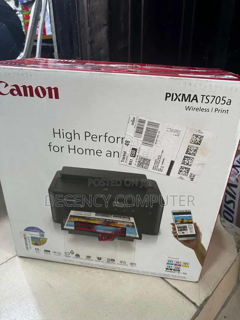 Canon Pixma Ts705a Photo / Cd / Id Card / A4 Paper Wireless Printer