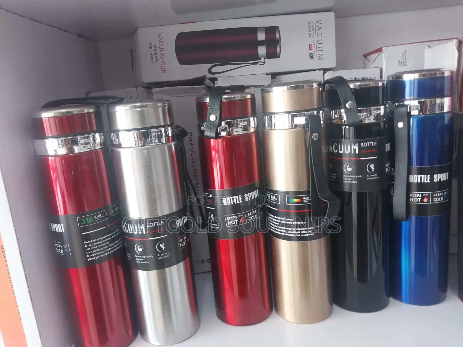1000ml Double Wall Vaccum Insulated Stainless Steel Flask