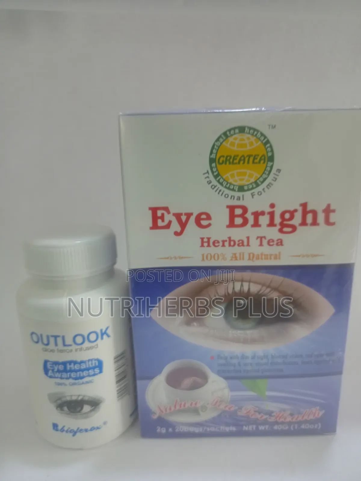 Outlook Aloe Ferox Capsules and Greatea Eye Bright Tea: Eyes Wellness