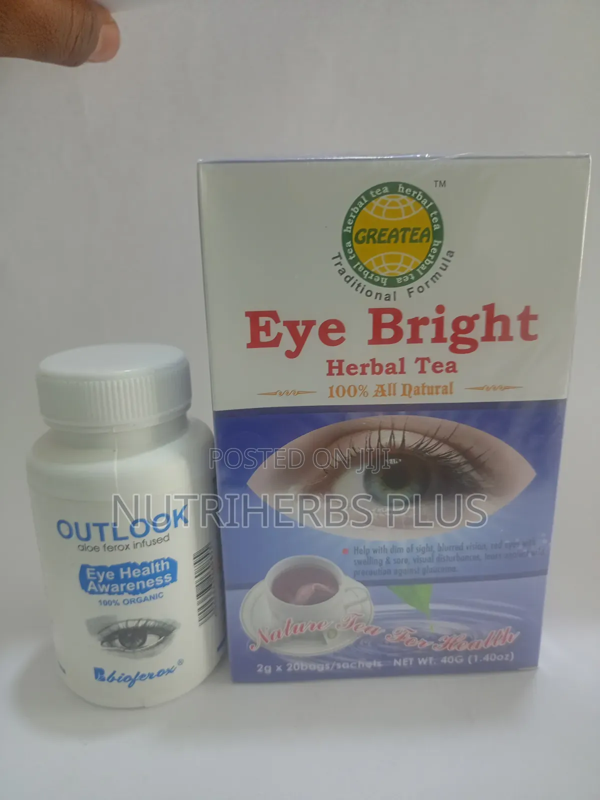 Outlook Aloe Ferox Capsules and Greatea Eye Bright Tea: Eyes Wellness