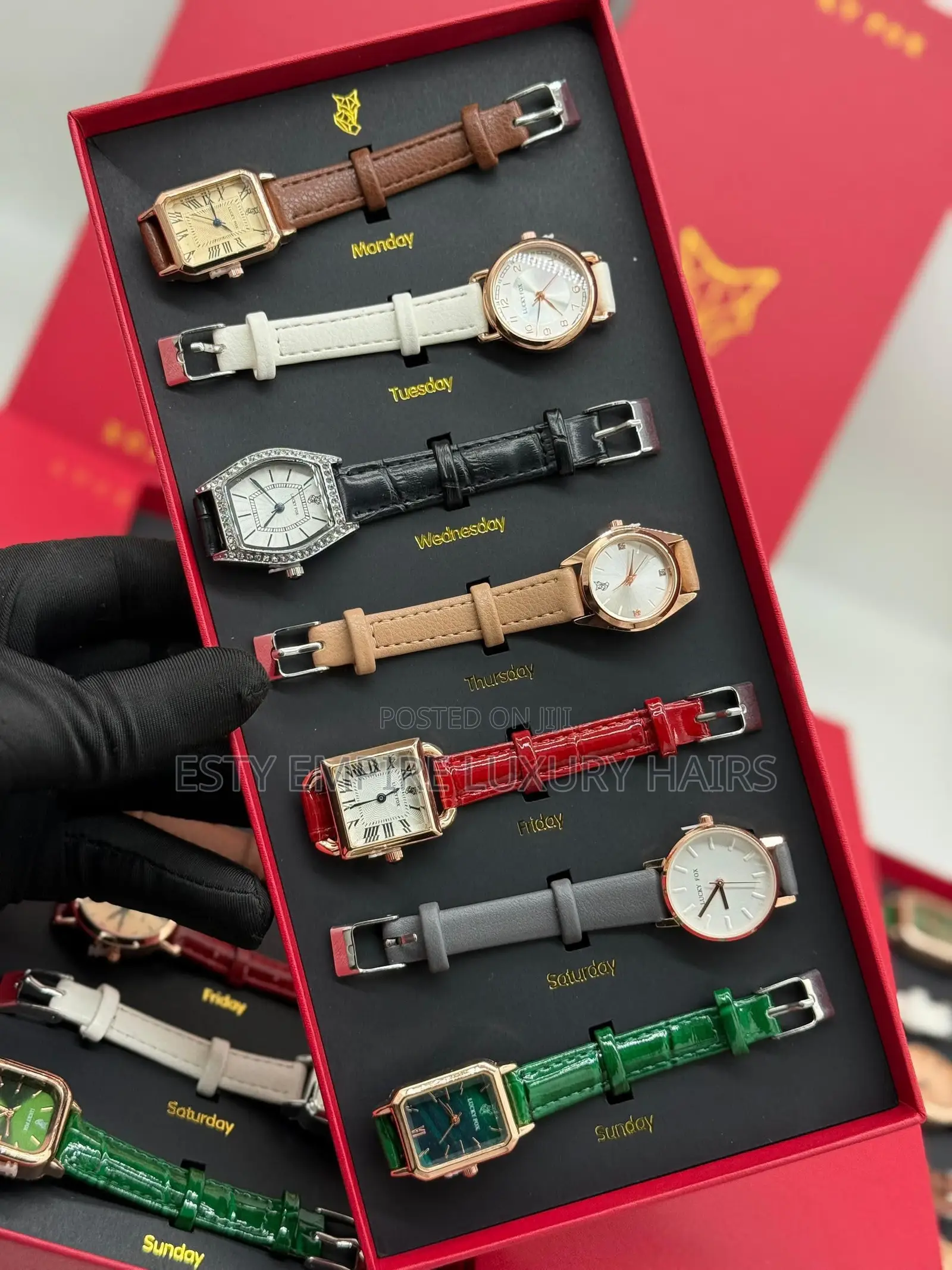 Quality Female 7n1 Leather Wrist-Watch