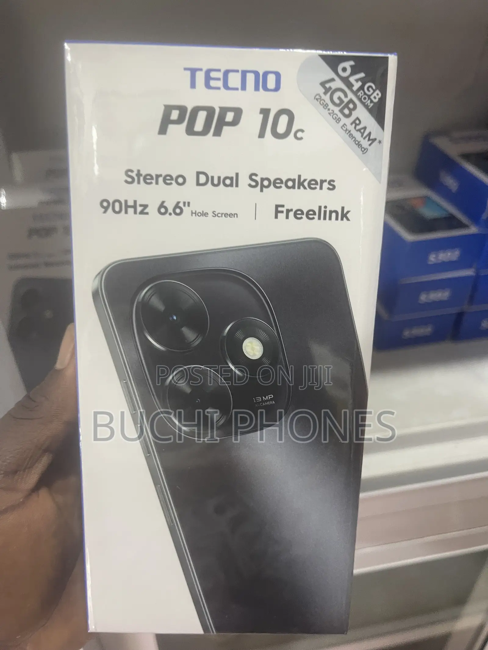 New Tecno Pop 10C 64 GB Black