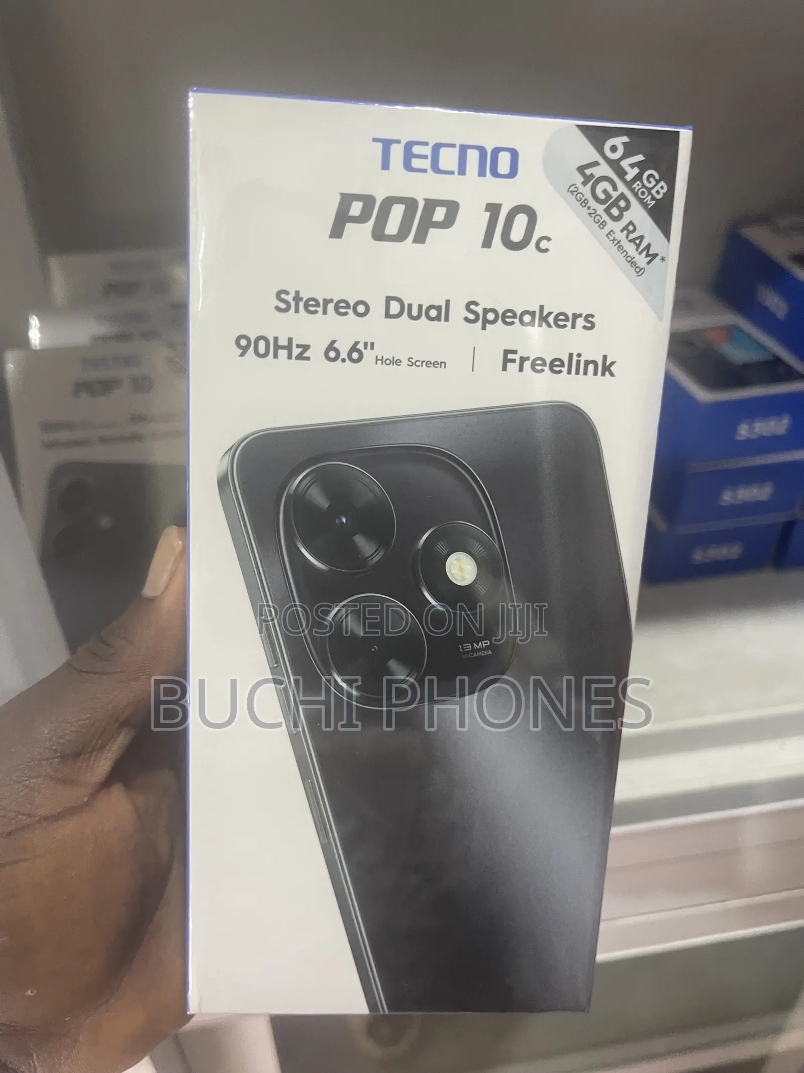 New Tecno Pop 10C 64 GB Black