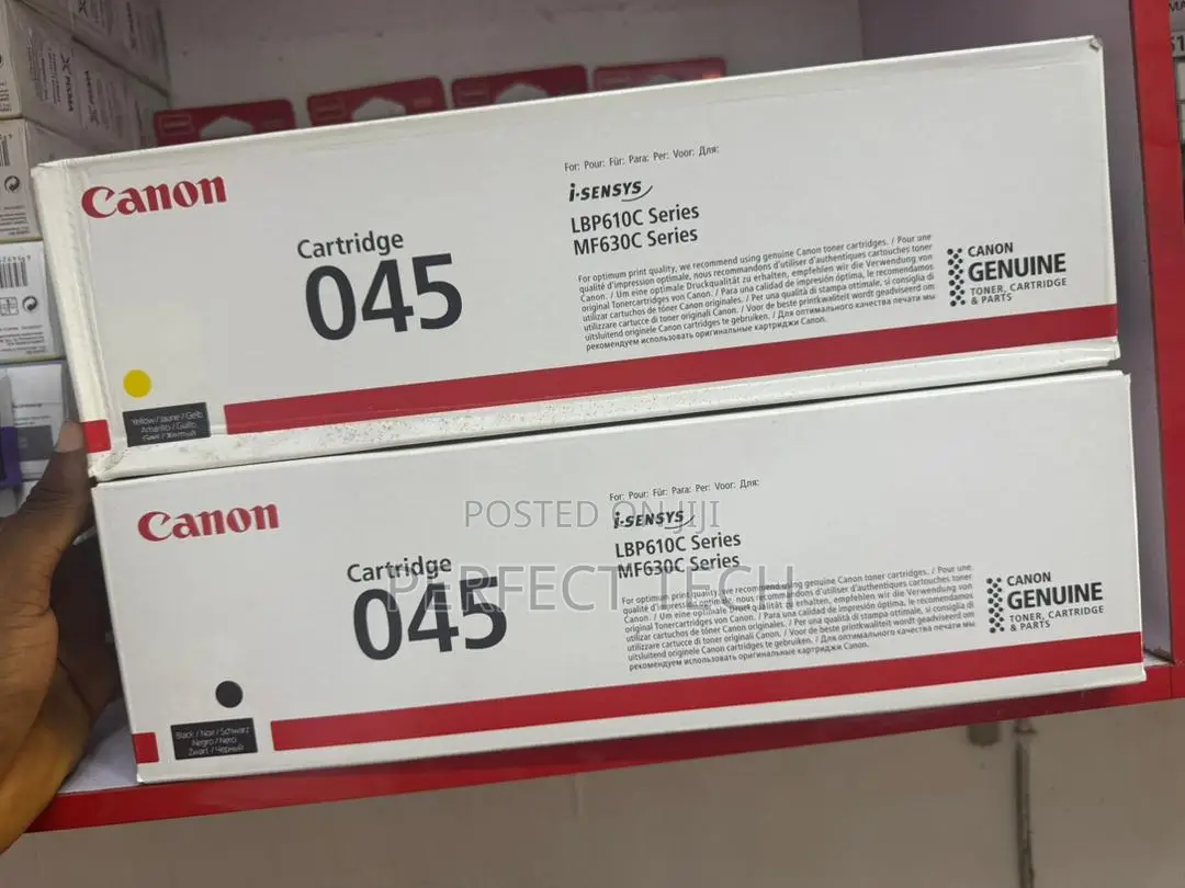 Canon Genuine Toner Cartridges 045 Black, Cyan Yellow Magenta Set