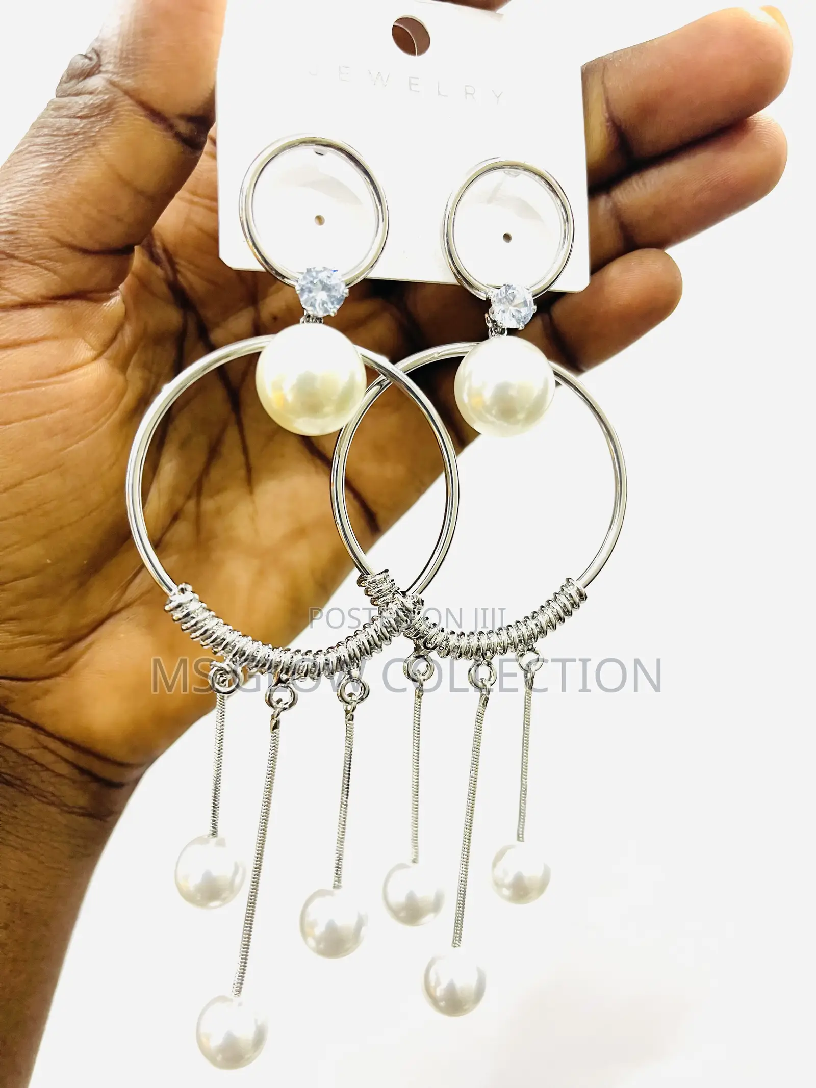 Pear Sliver Dropping Earrings
