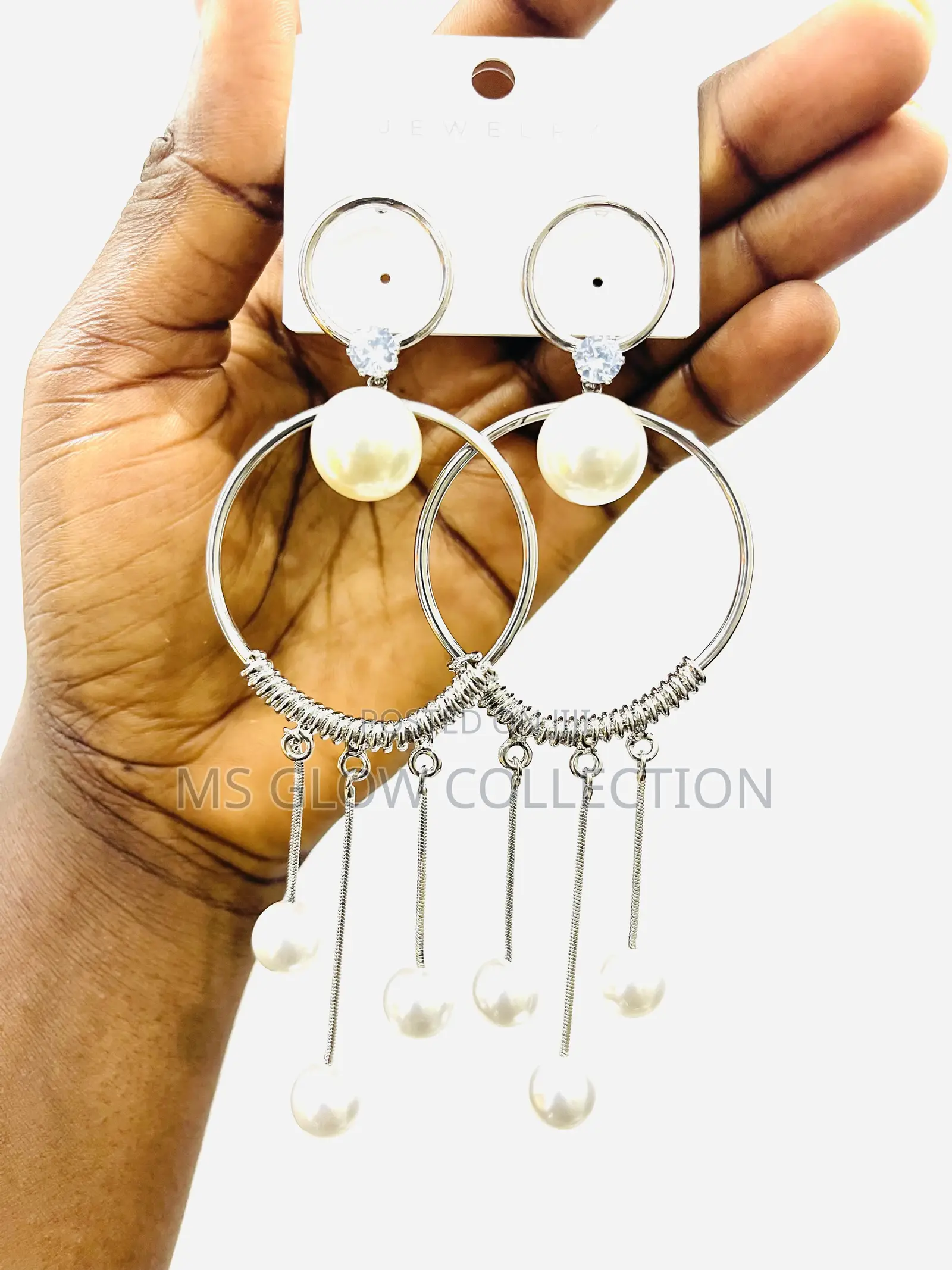 Pear Sliver Dropping Earrings