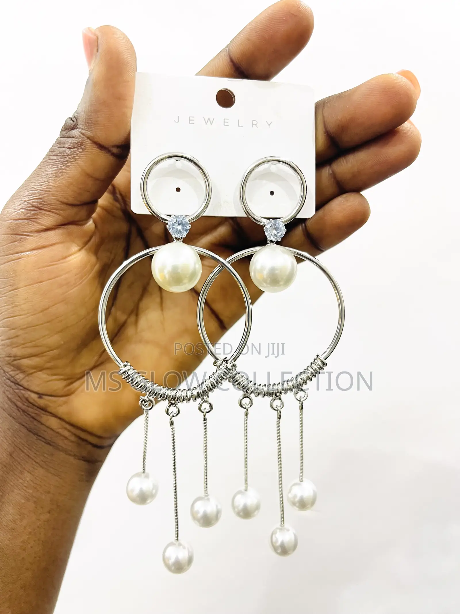 Pear Sliver Dropping Earrings