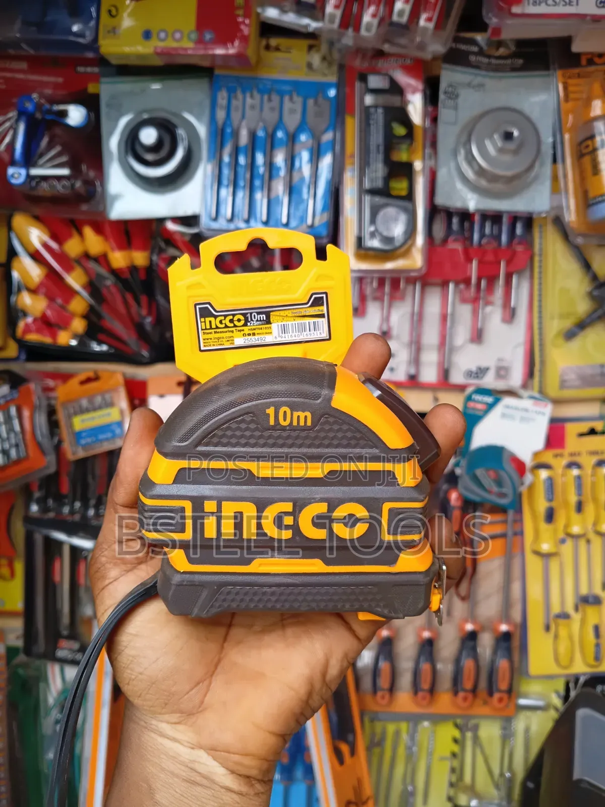 Ingco 10m Tape Measure – Strong Accurate Measuring Tape