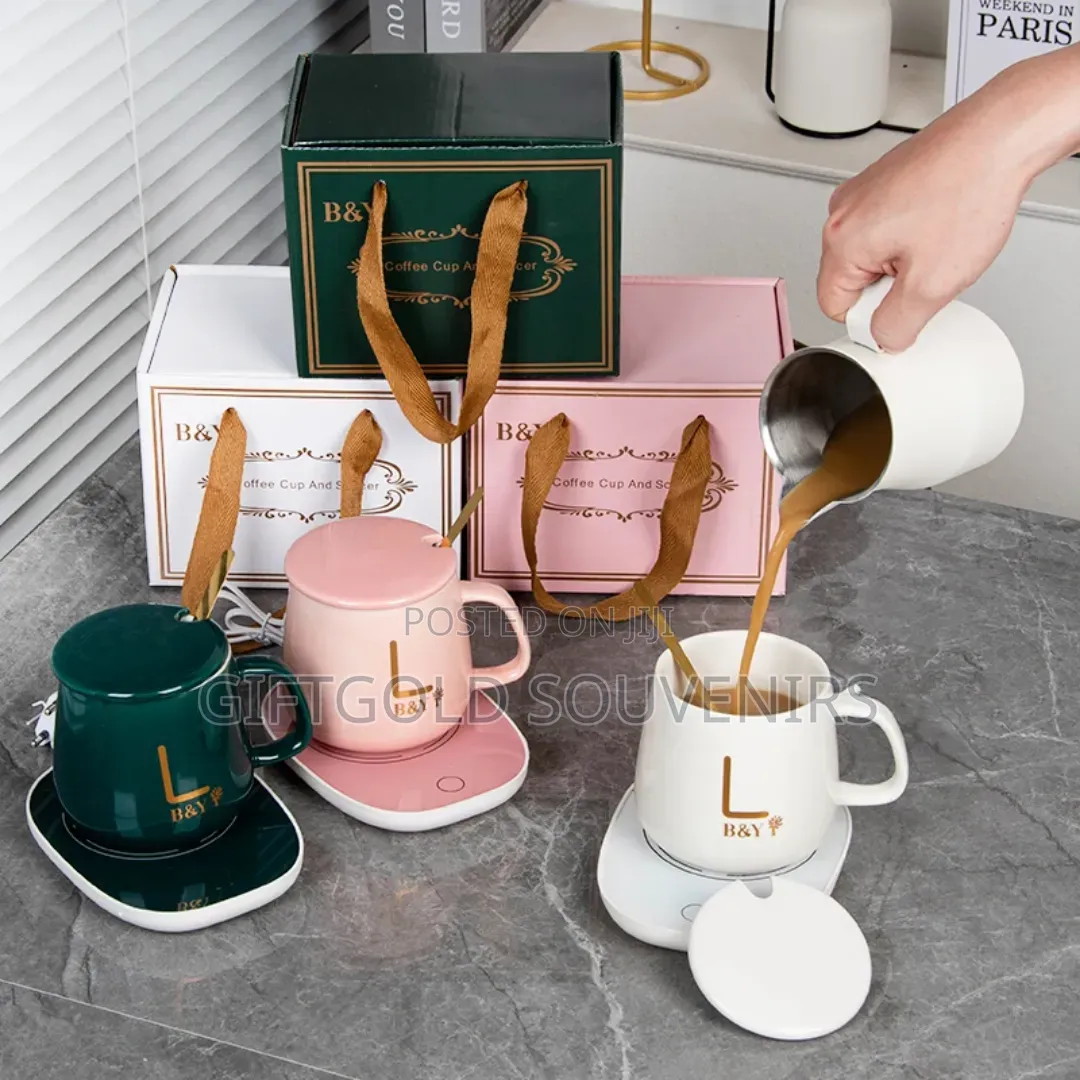 Ceramic Coffee Mug With Heating Pad