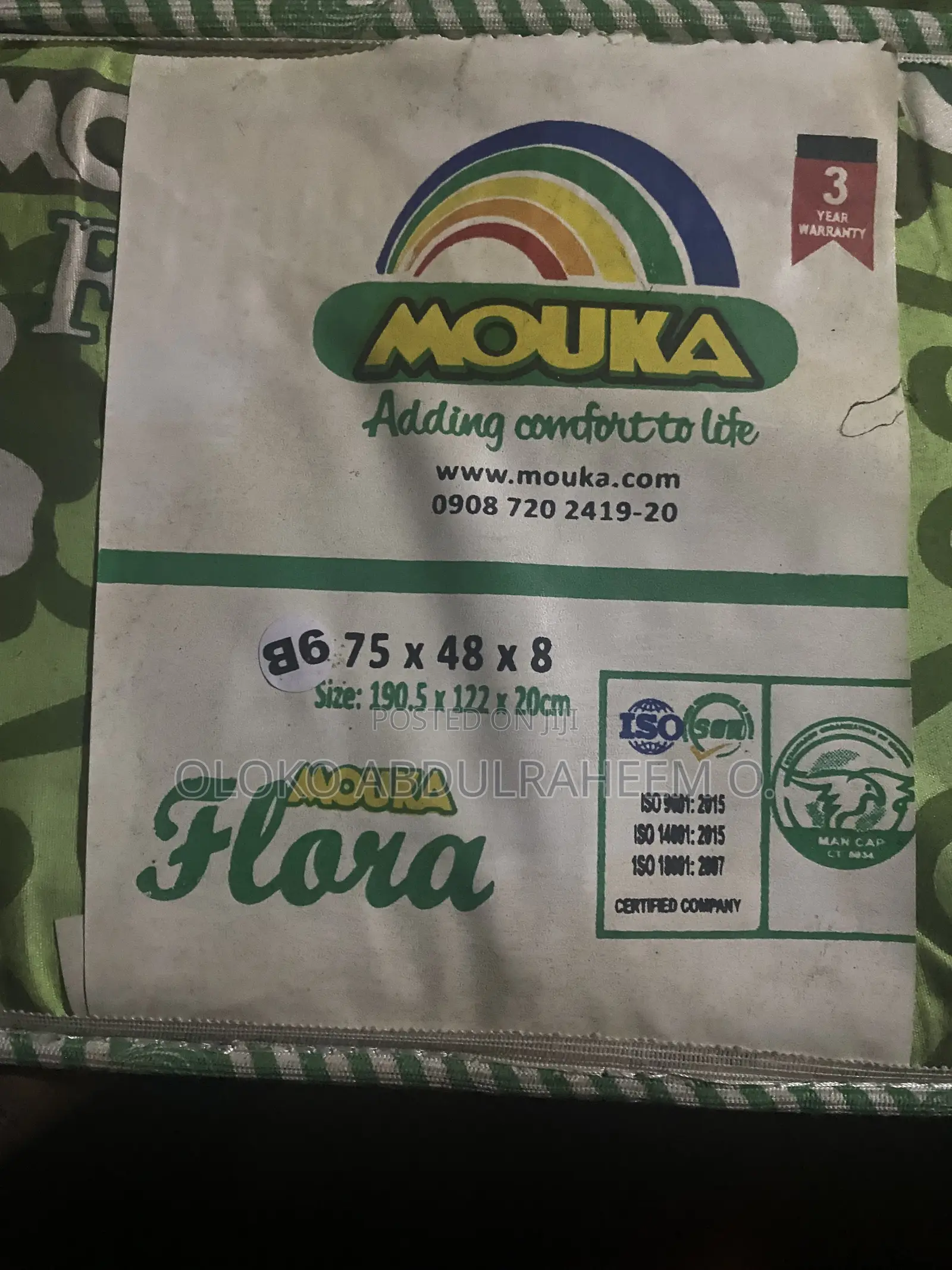 4x6x8 Mouka Flora Mattress