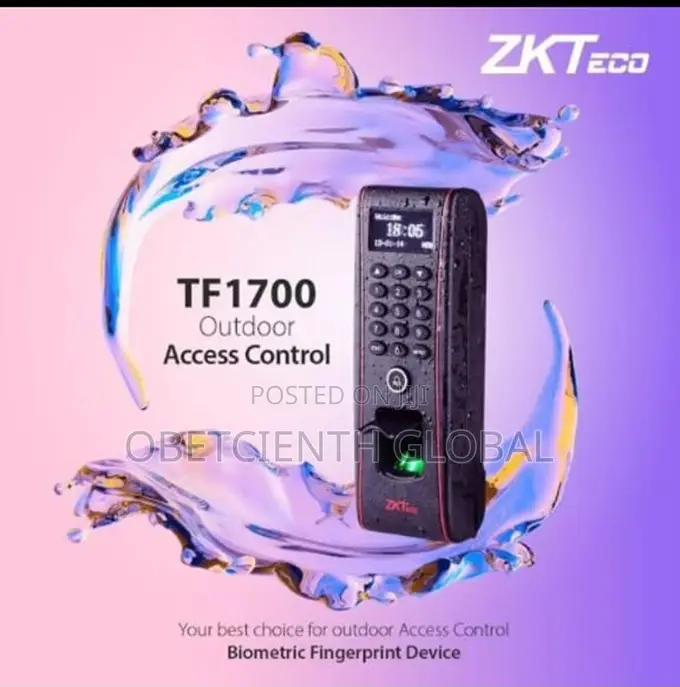 Zkteco Tf1700 Outdoor Biometric Access Control Time Attendance Device