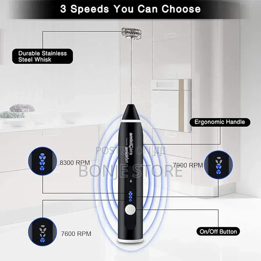 2-1 Usb Milk Frother, Egg Mixer