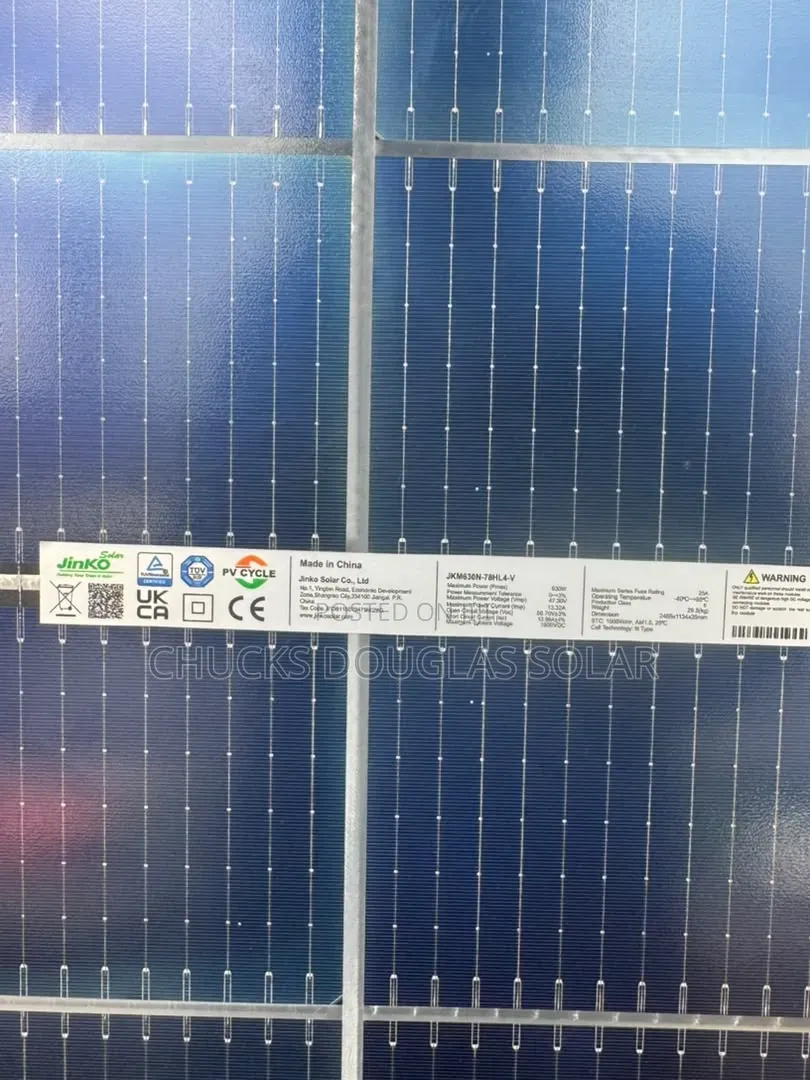 Jinko Solar 630w Bifacial (N-Type Mono) Solar Panel