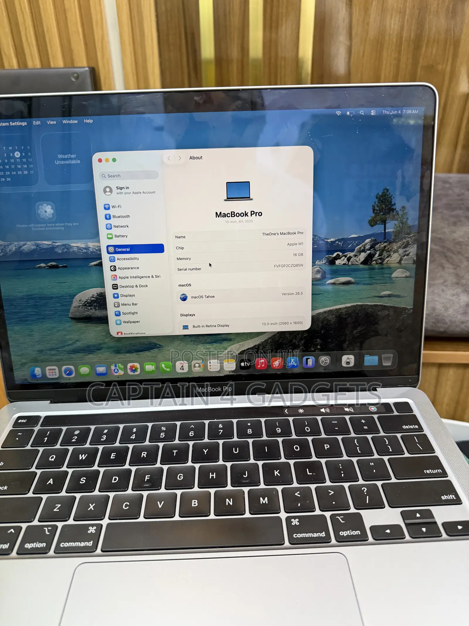 Laptop Apple MacBook Pro 2020 M1 16GB Apple M1 Pro SSD 512GB