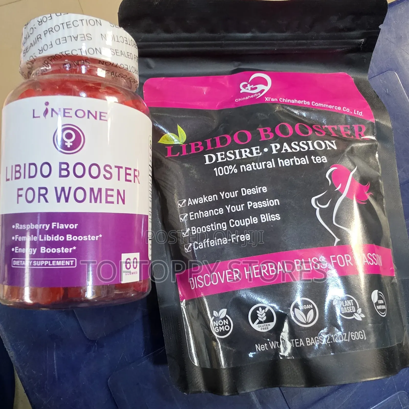 Libido Booster Tea and Gummies Supplement for Women