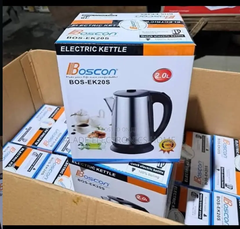 Original Boscon 2ltrs” Electric Kettle. 5yrs Warranty