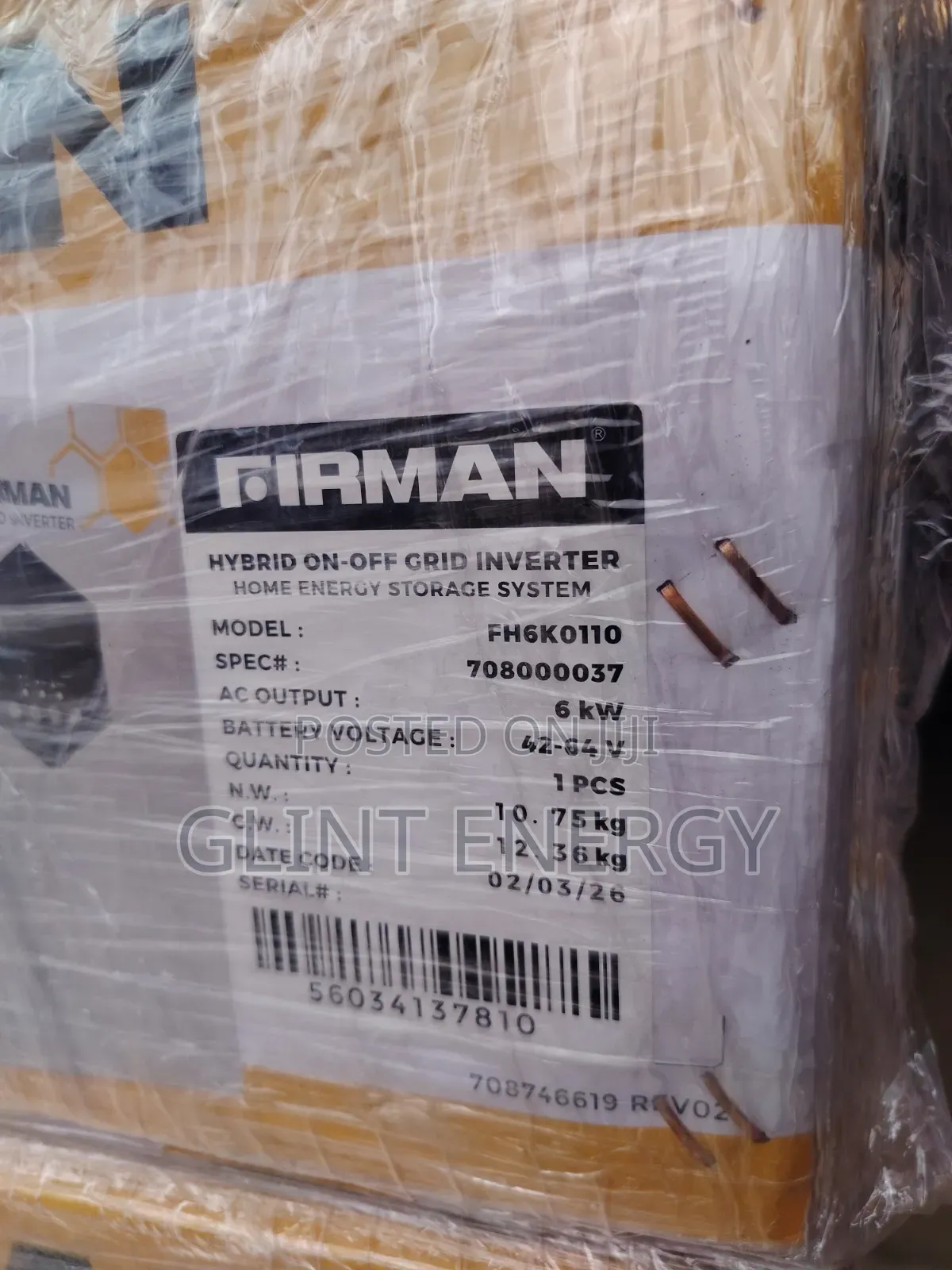 6kw 48v Firman Hybrid Inverter