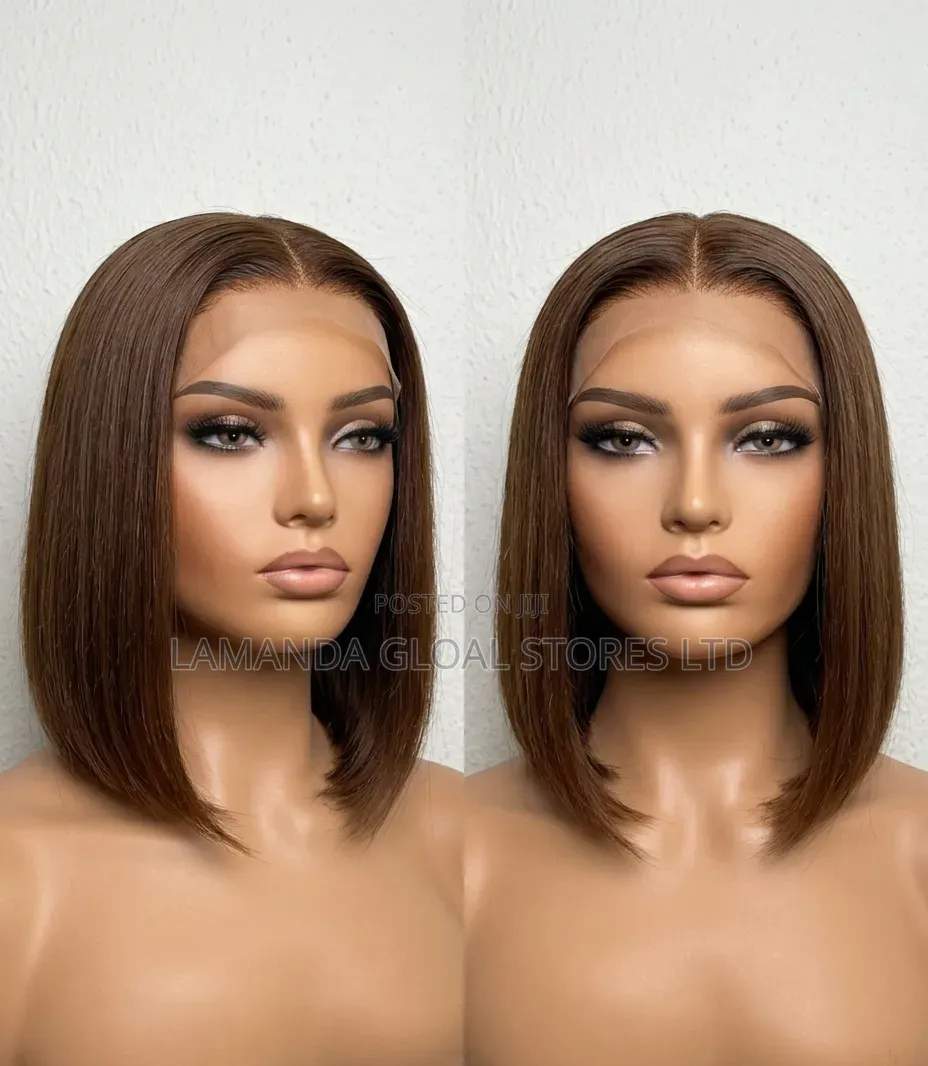 Premium Full Closure Blunt Cut Human Hair Bob Wig
