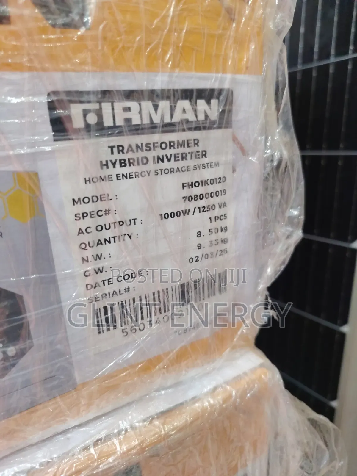 1kva 12v Firman Hybrid Inverter