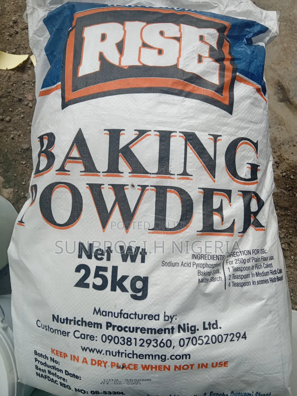 Baking Powder 25kg