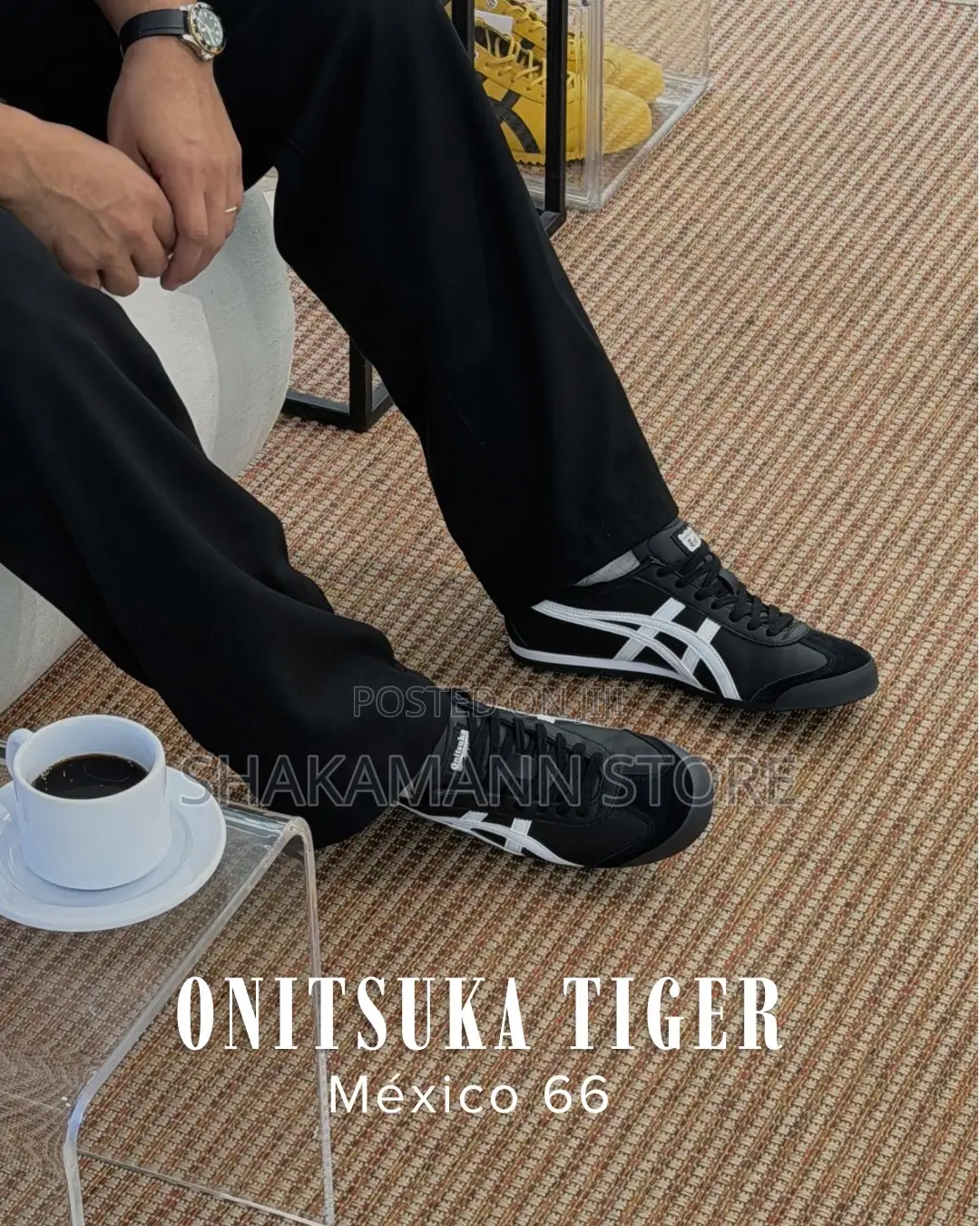 Original Onitsuka Tiger Triple Black and White Logo