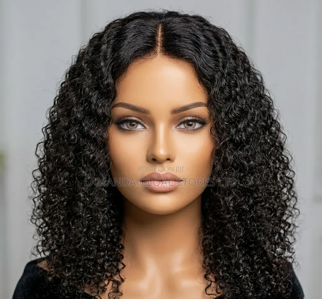Premium Closure Curly Pure Human Hair Wig