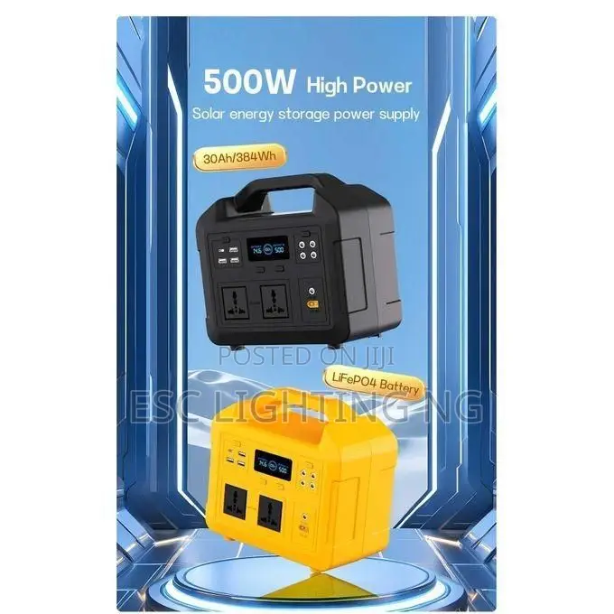Rechargeable Power Station - 500w - Yellow