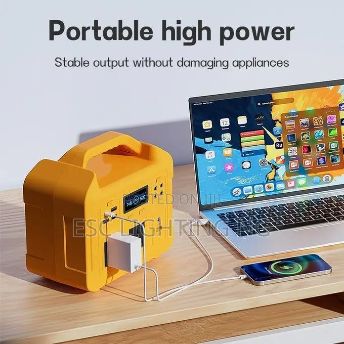 Rechargeable Power Station - 500w - Yellow
