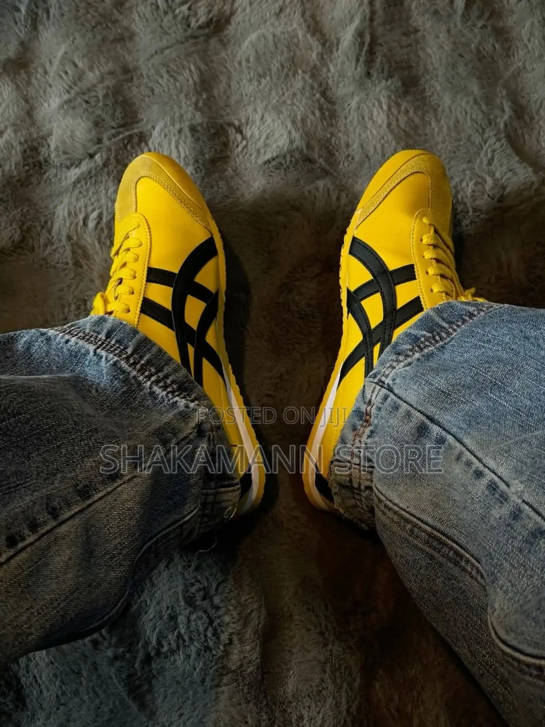 High Quality Onitsuka Tiger Shoes Yellow and Black
