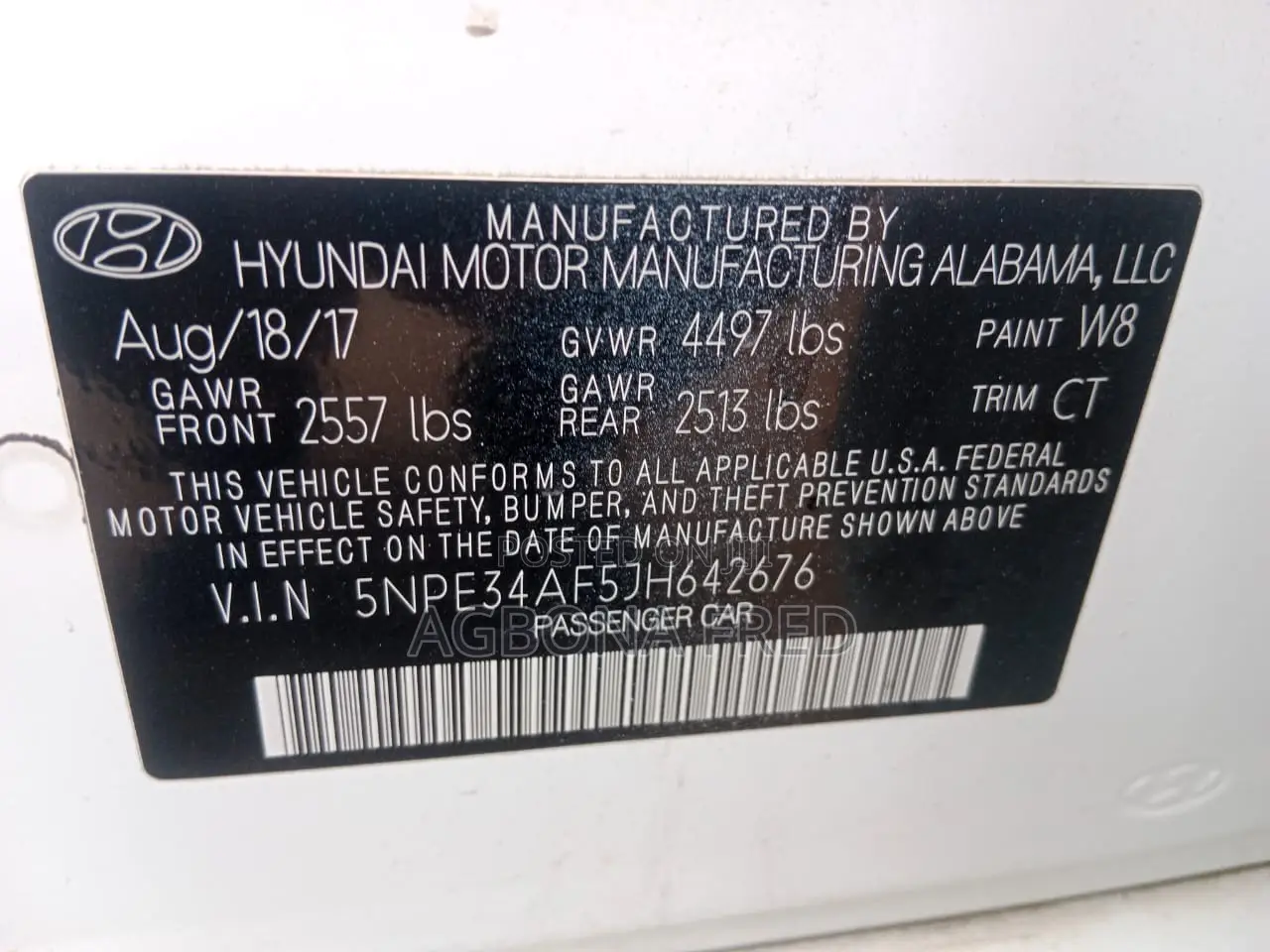 Hyundai Sonata 2018 White