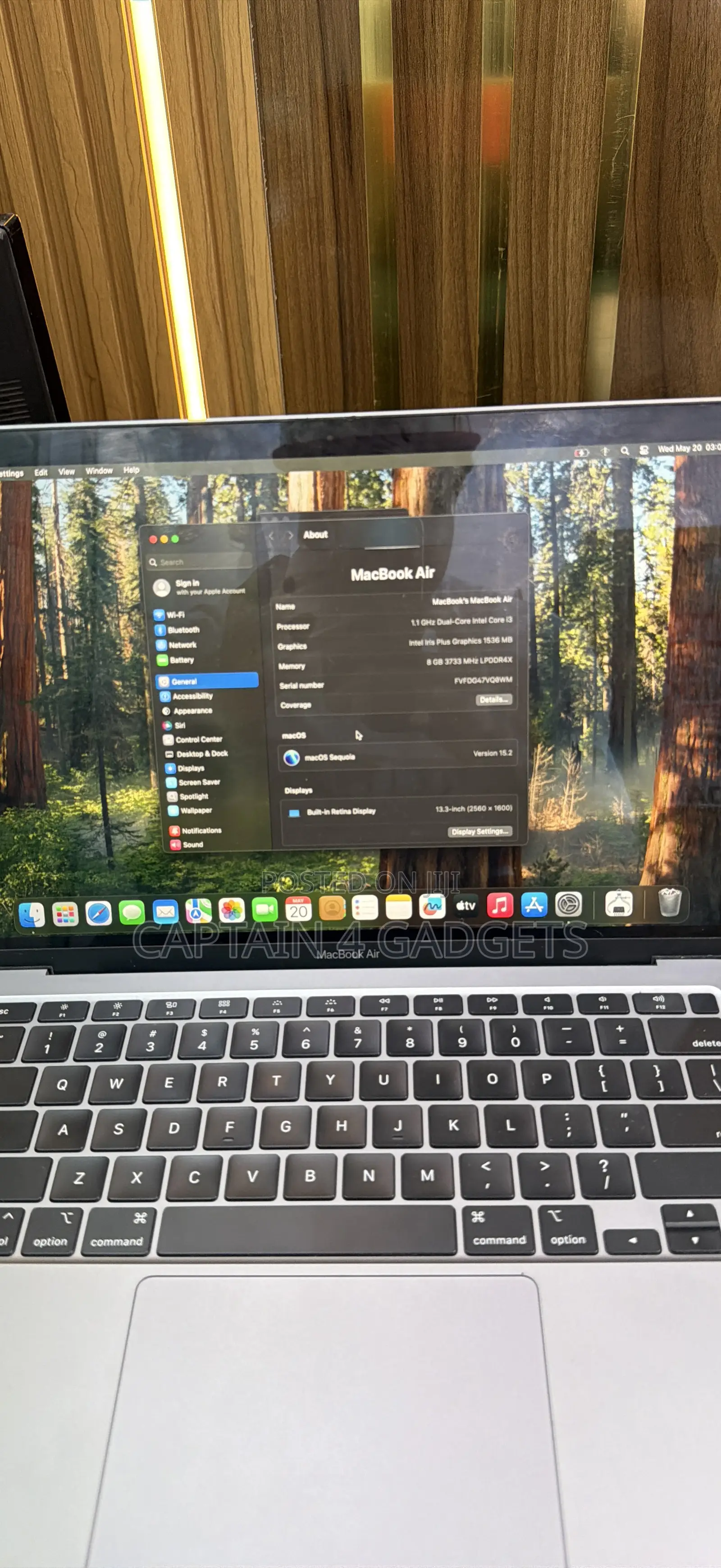 Laptop Apple MacBook Air 2020 8GB Intel Core i3 SSD 128GB