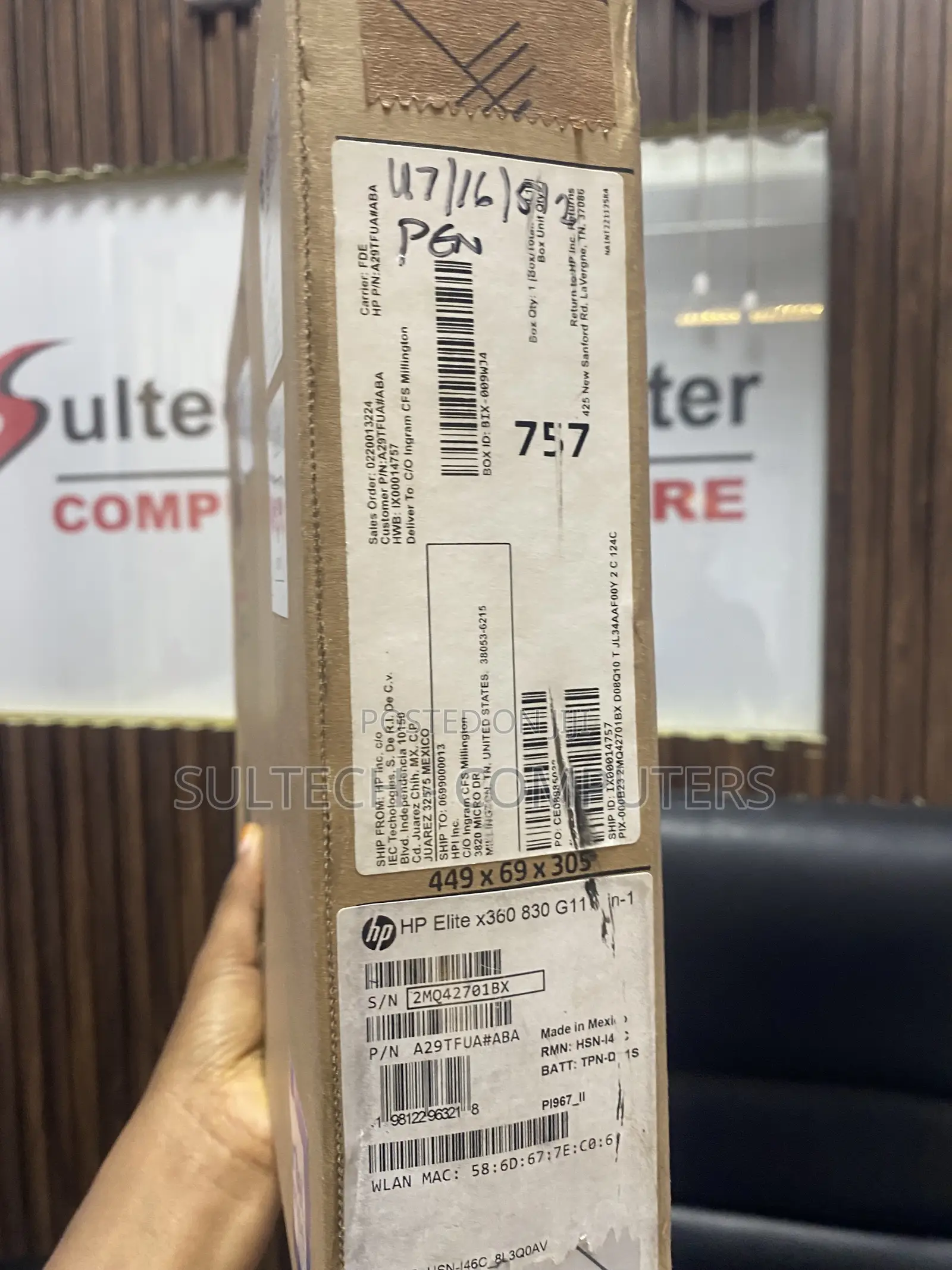 New Laptop HP Elitebook 830 G11 16GB Intel Core Ultra 7 SSD 512GB