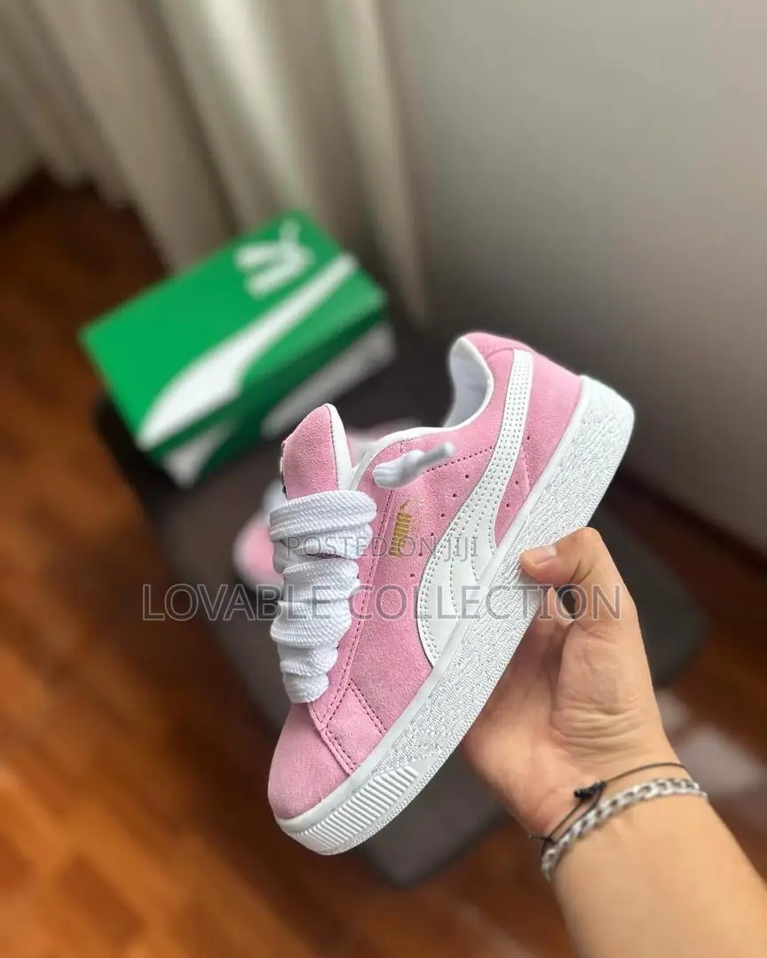 Puma Suede Xl Sneakers — Black / Whisp of Pink