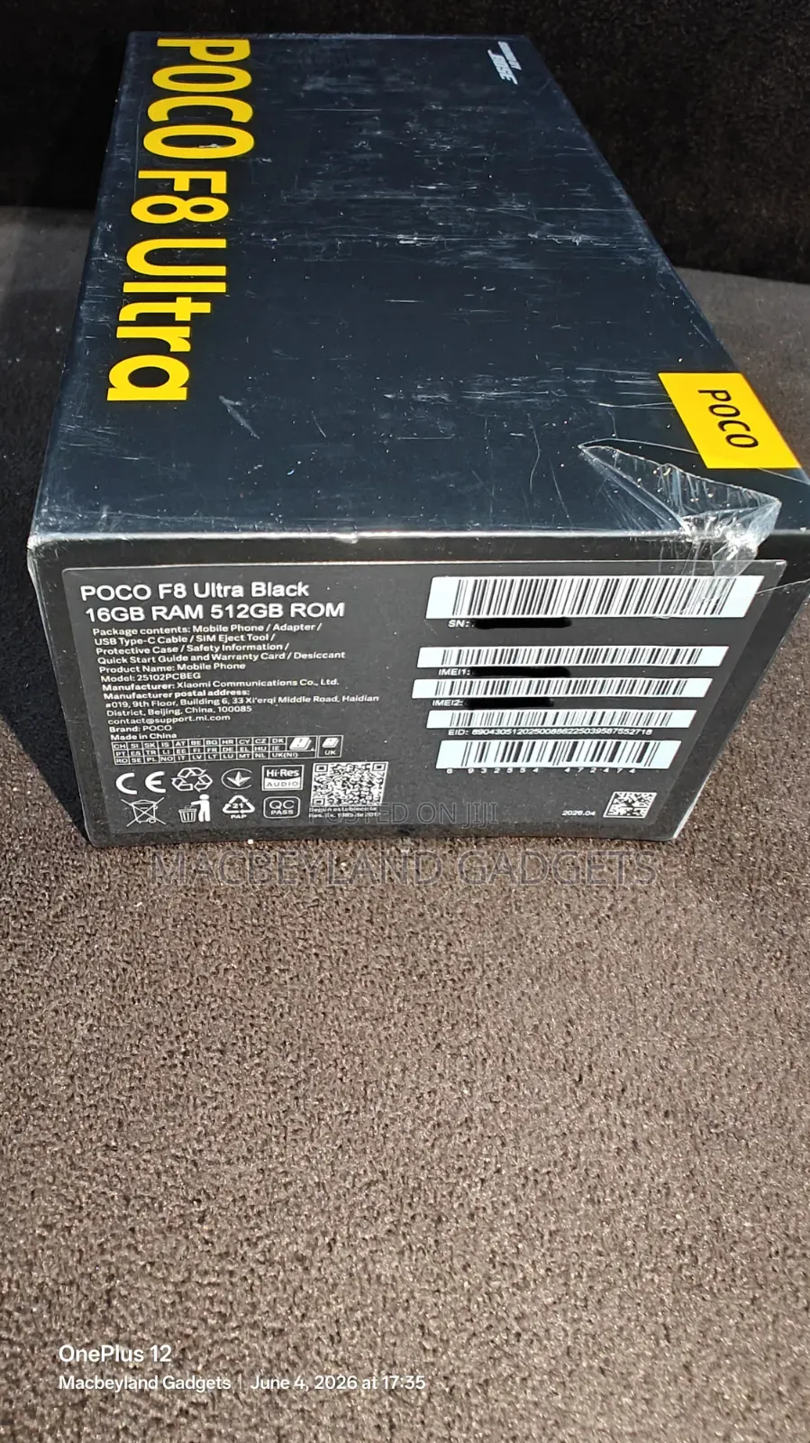 New Xiaomi Poco F8 Ultra 512 GB Black