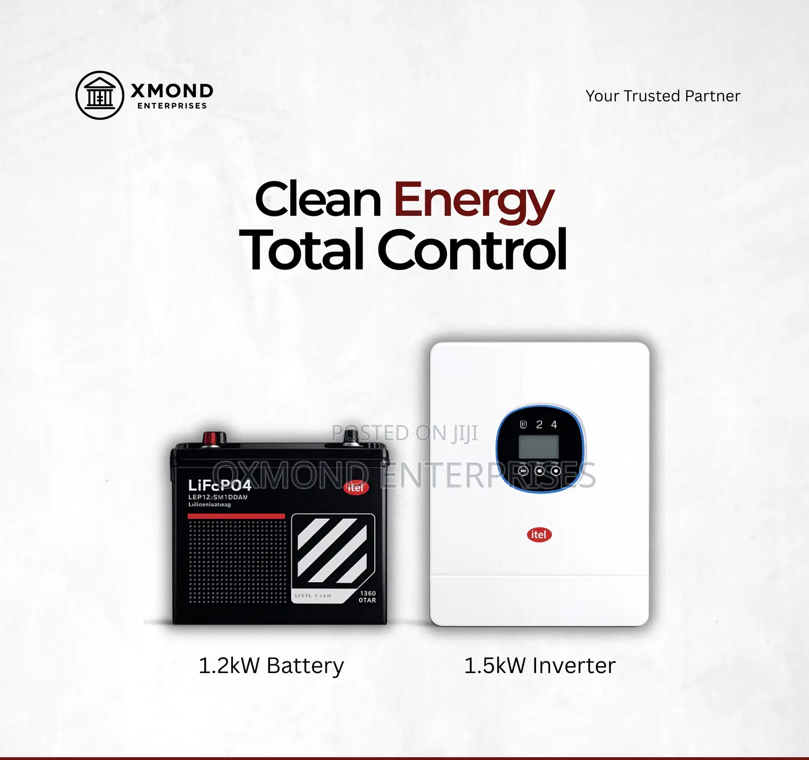 Itel 1.2kwh Battery + 1.5kw Inverter Combo