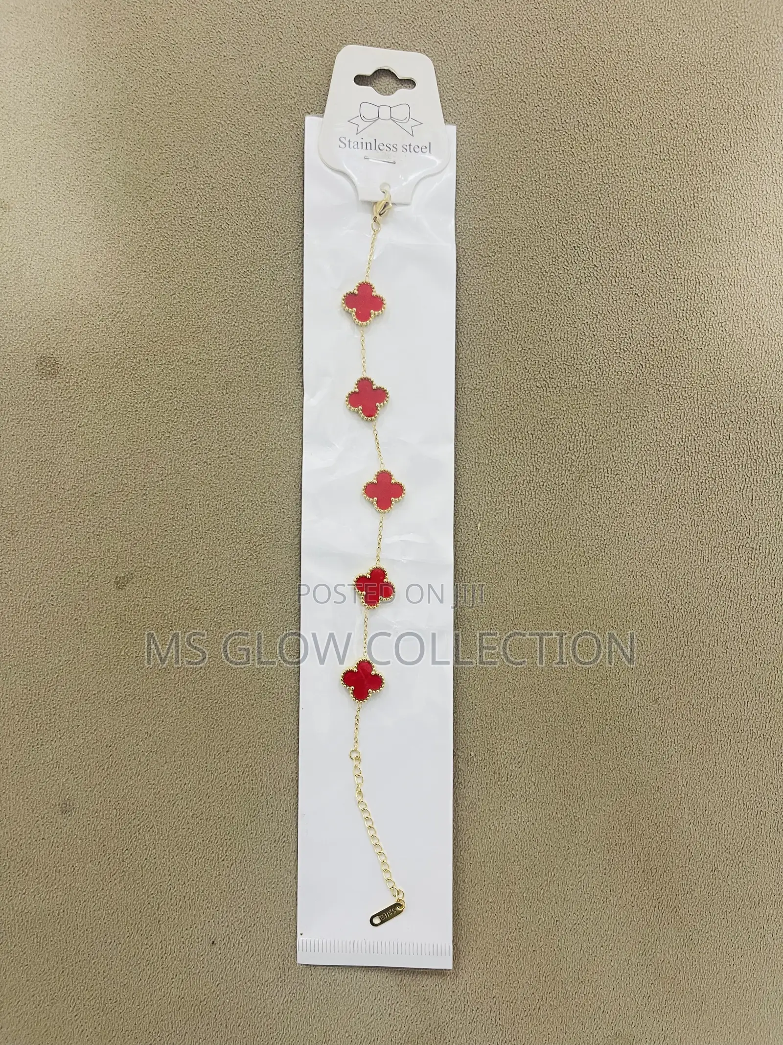 Luxury Clover Charm Bracelet (Stainless Steel)