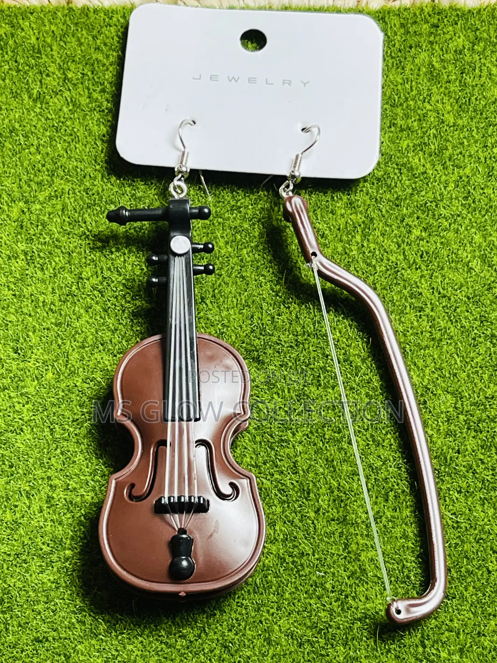 Mini Violin Bow Dangle Earrings – Music Lover Jewelry
