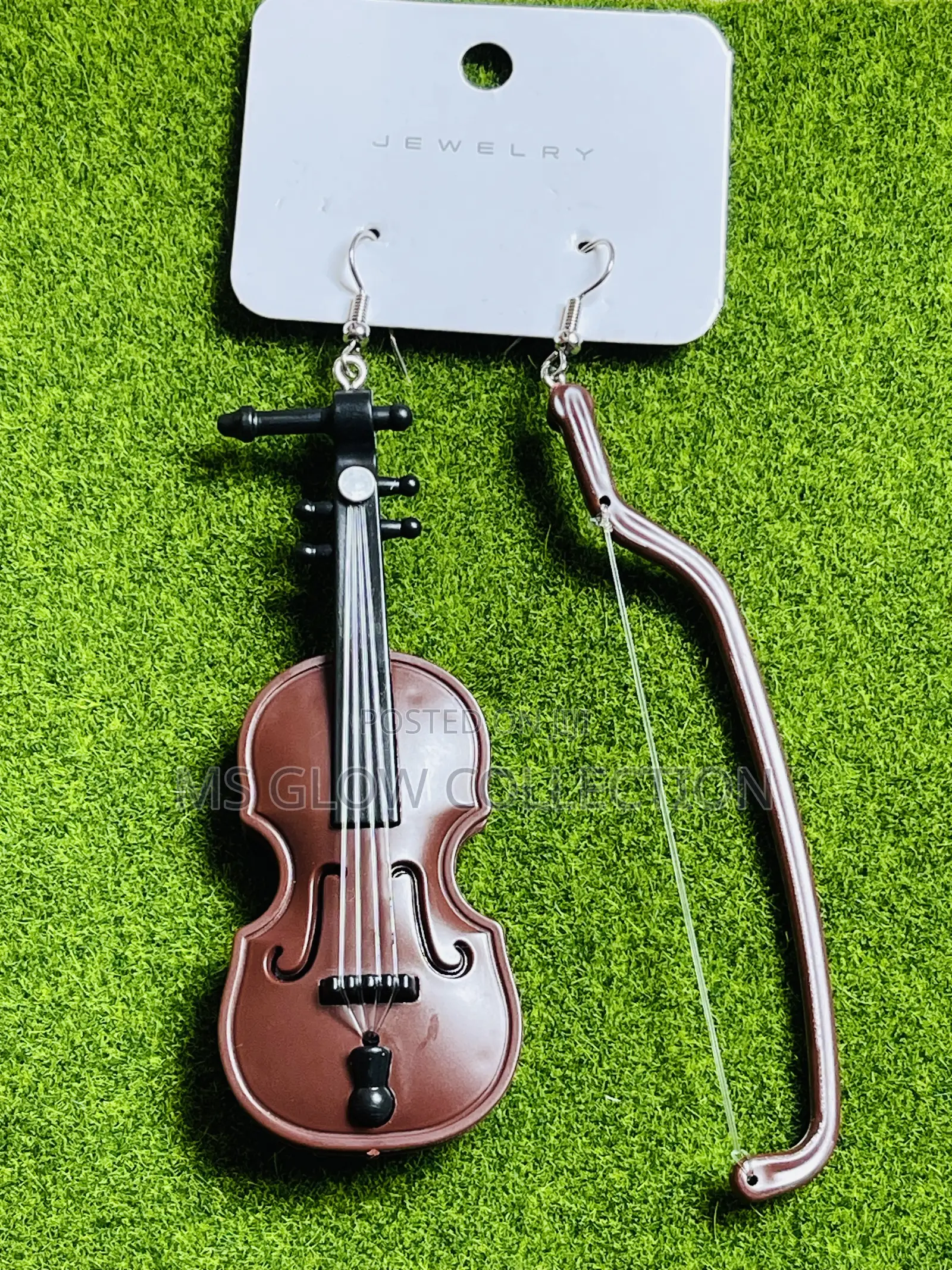 Mini Violin Bow Dangle Earrings – Music Lover Jewelry